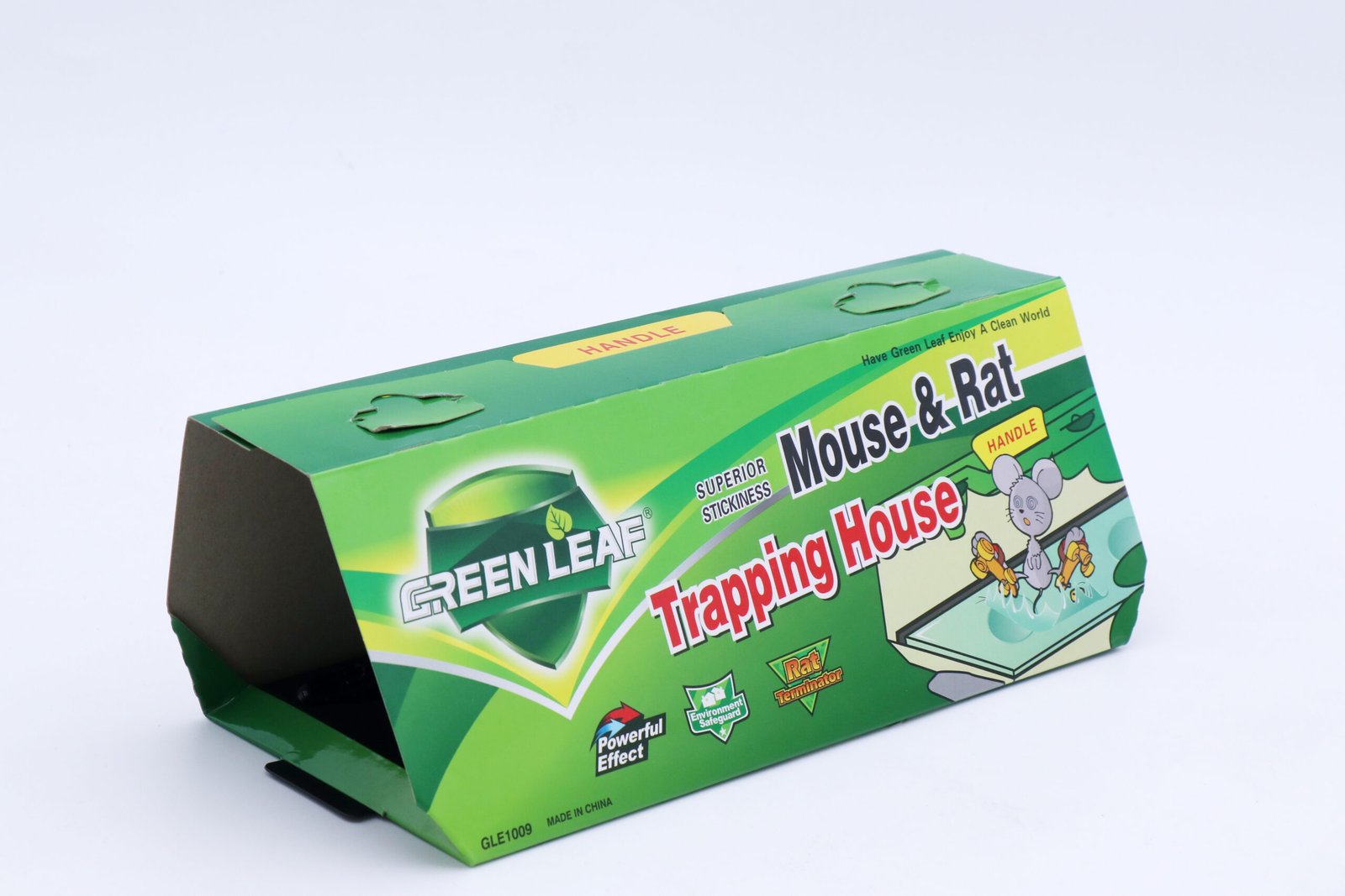 粘鼠屋2 Free Shipping GREEN LEAF Mouse & Rat Trapping House, Super Strong Sticky Glue Mouse Trap Box, 2 Traps Per Box - Image 1