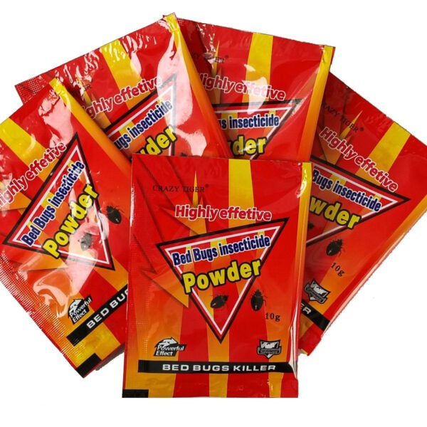 Free Shipping CRAZY TIGER Bed Bug Killer Powder, Highly Effective Bed Bugs Insecticide Powder, 10g, for Indoor & Household Pest Control