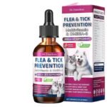 Free Shipping Flea & Tick Prevention Drops for Dogs & Cats | Natural Oral Supplement with Omega-3 & Multivitamins | Bacon Flavor | 2 fl oz (60mL)