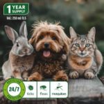 Free Shipping Flea & Tick Spray for Dogs, Cats & Rabbits | Plant-Based Formula with Rosemary, Citronella & Lemongrass | 250ml (8.5oz) 1-Year Supply | 24/7 Protection Against Ticks, Fleas & Mosquitoes - Image 5